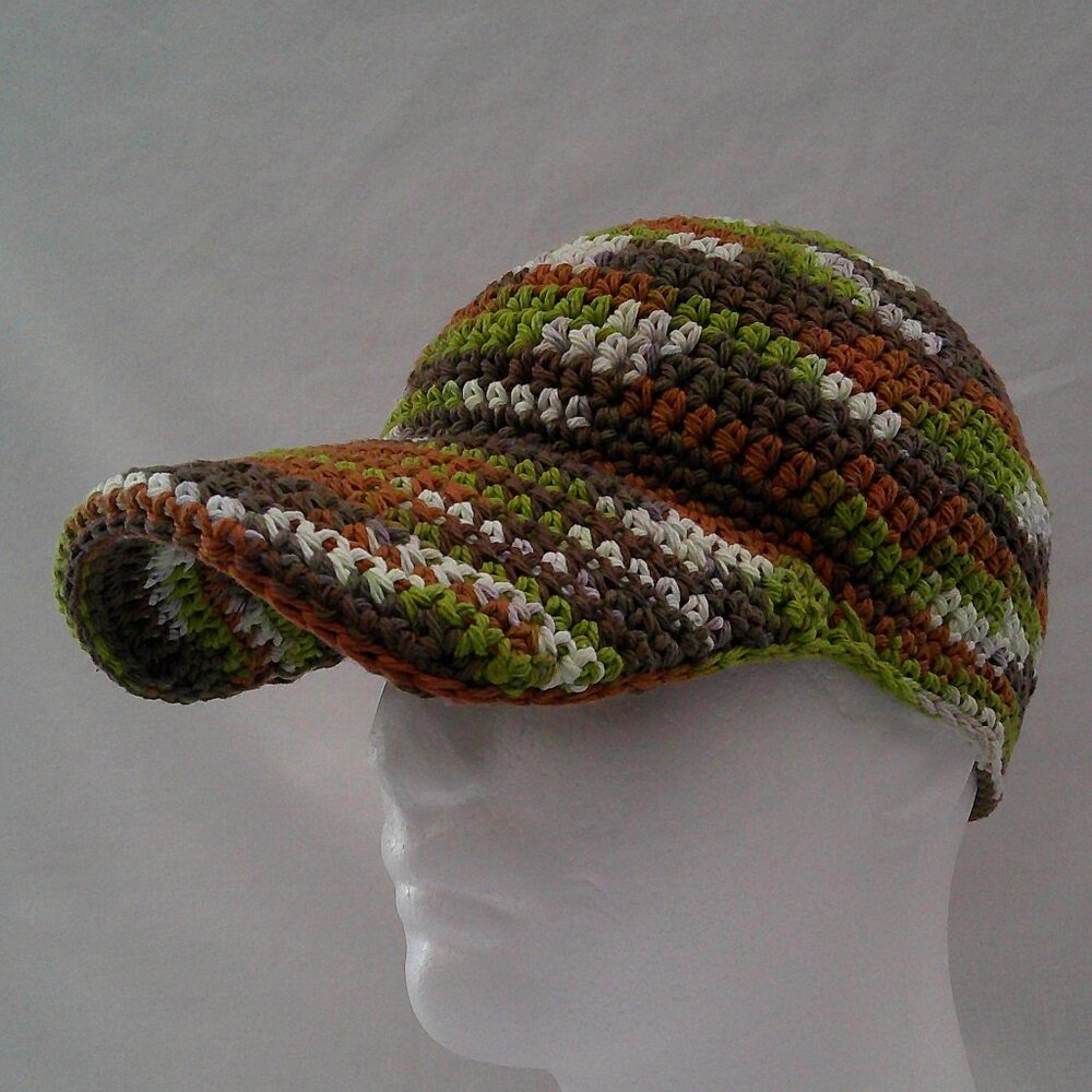 Handmade Crochet Baseball Cap - Picture 5 of 5